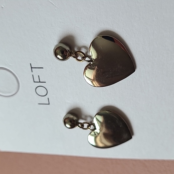 Large Heart Drop Earrings - Picture 6 of 8